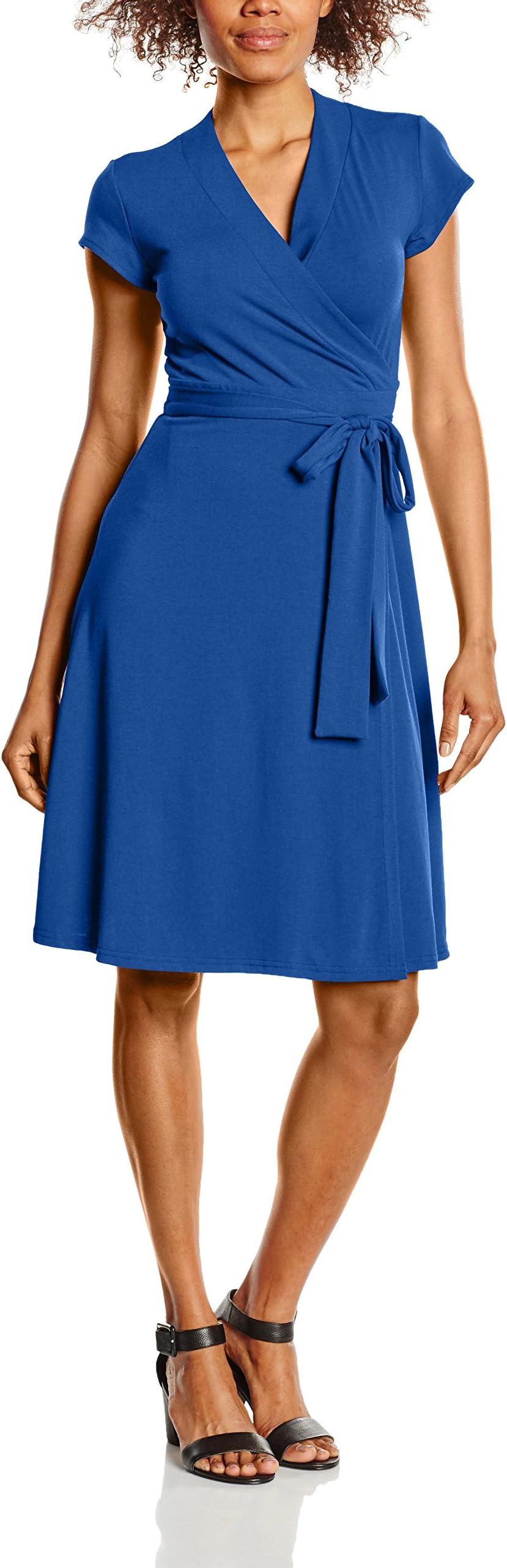 HotSquash Women's Cap Sleeve Wrap Dress