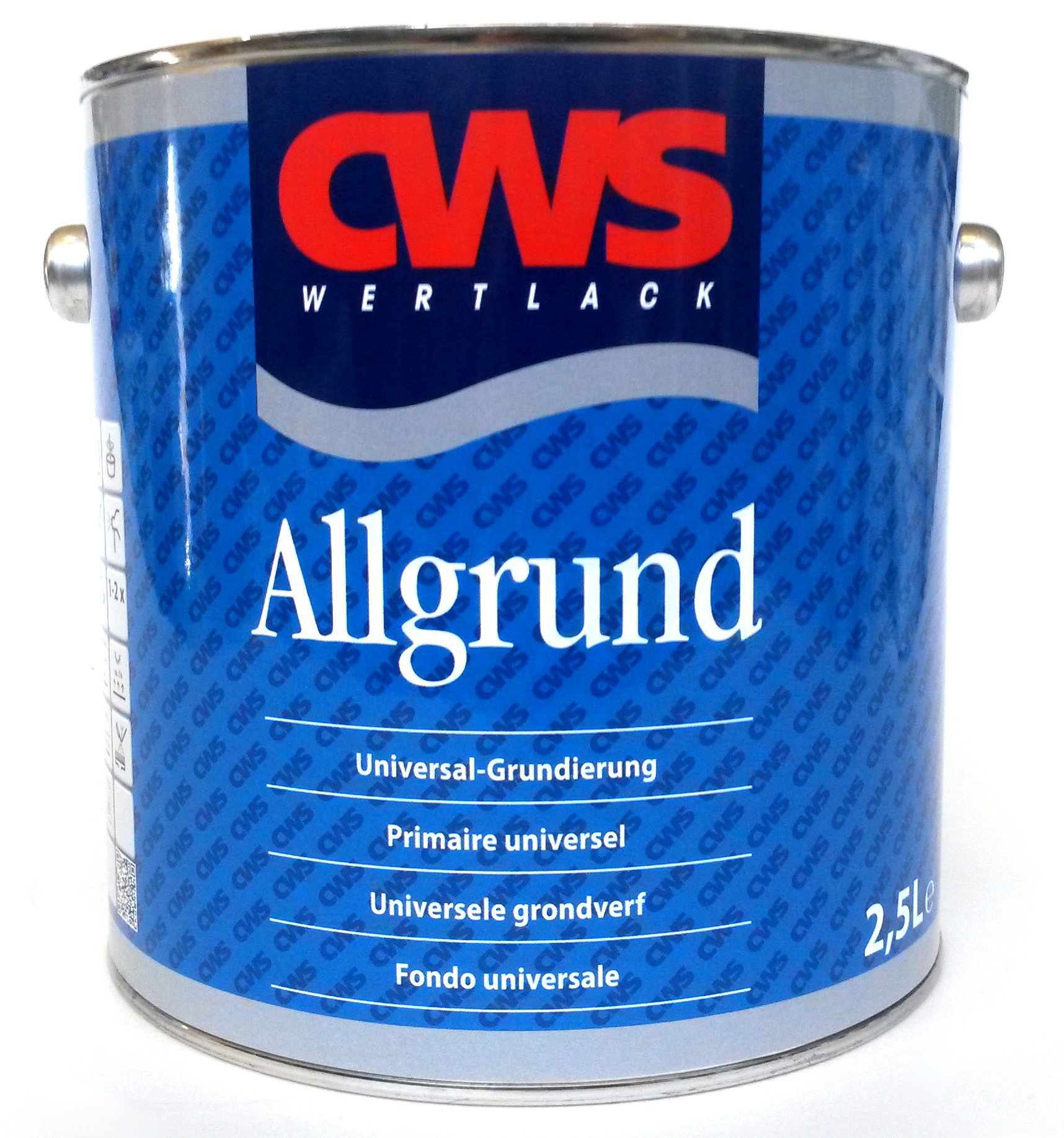 CWS Allgrund srebrno-szary RAL7001 matowy, 2,5 l - matowy uniwersalny podkład z ochroną antykorozyjną na bazie specjalnego środka wiążącego.