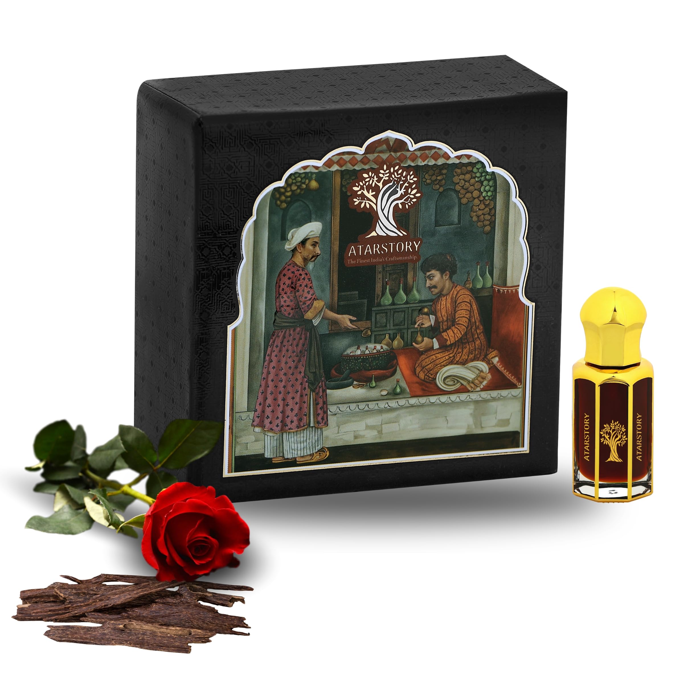 ATARSTORY Rose Oudh Attar Alcohol Free Roll On for Daily use | Long Lasting Fragrance | Kesar Ittar for Men and Women 12 ml-image-15