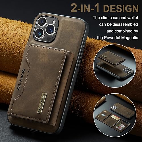 Miniatura 6 de SZHAIYU Fundas de cuero tipo cartera para teléfono compatibles con iPhone 15 Pro Max con tarjetero para hombres de 6.7 pulgadas, cubierta trasera
