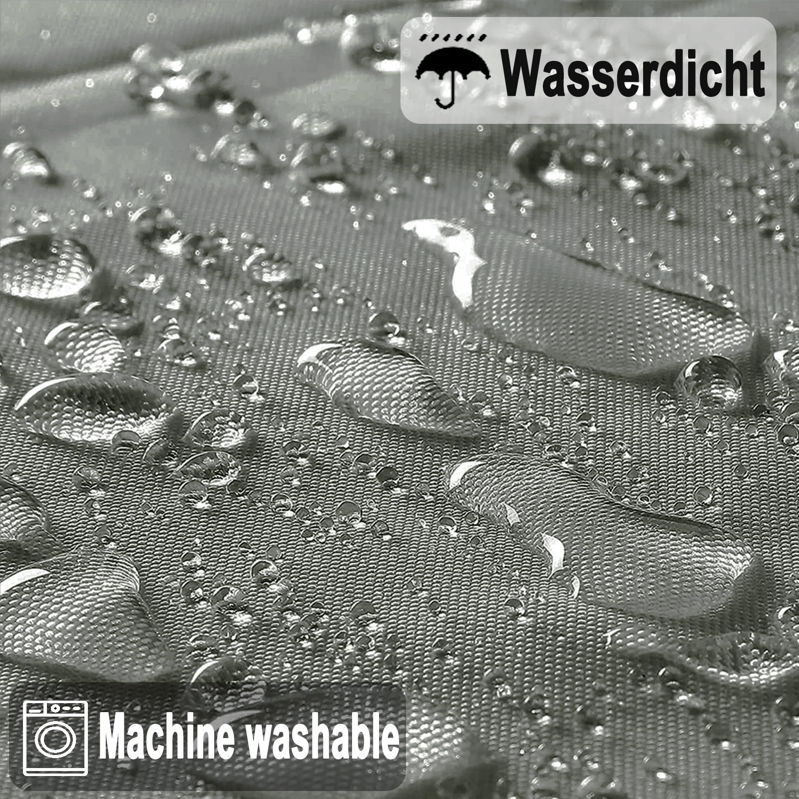 Balkonabdeckung Sichtschutz 125x500 Cm – Wasserdicht, Blickdicht Für Balkon, Terrasse & Pool, Farbe Taupe