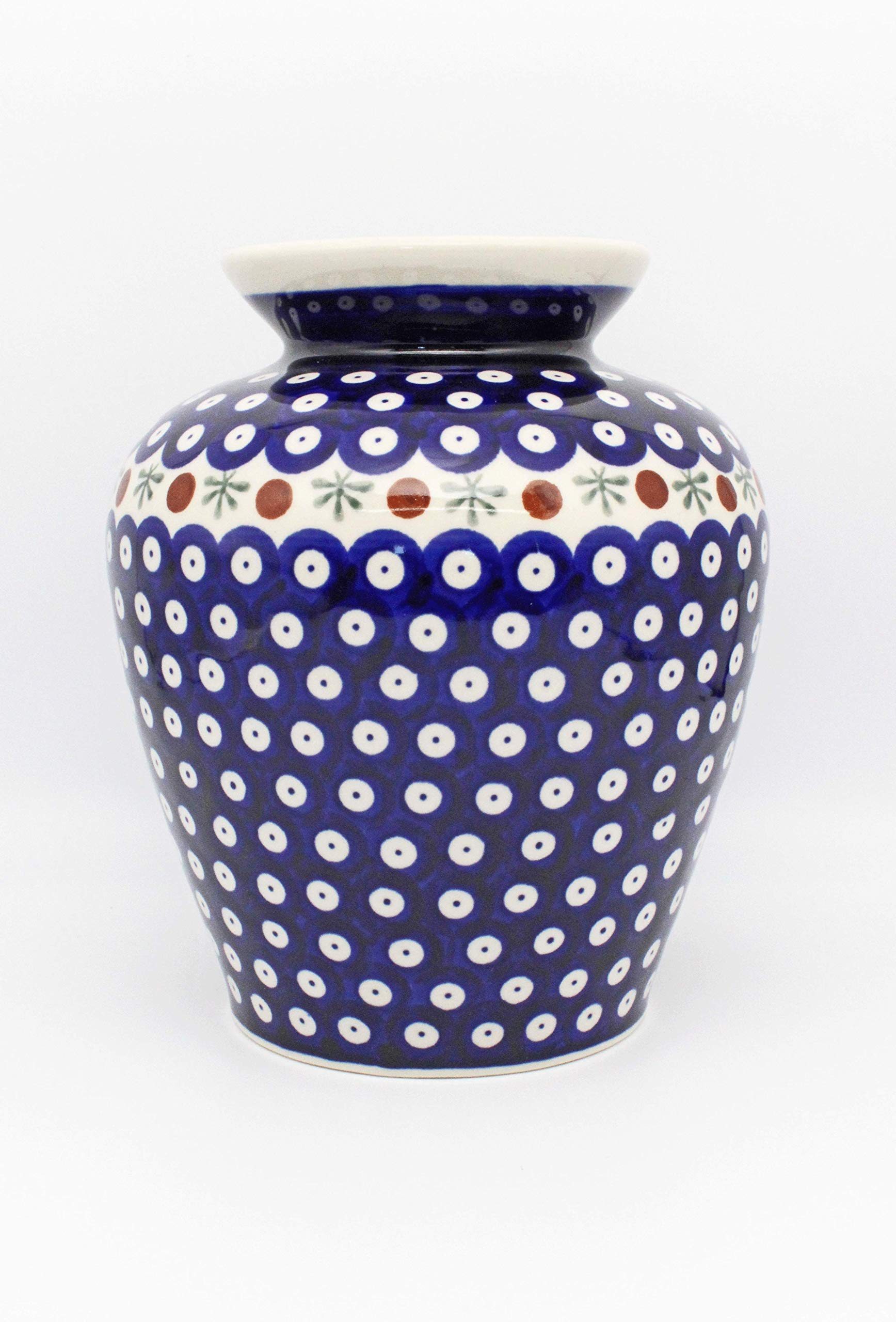 Original Bunzlauer Keramik Vase/Blumenvase, Höhe 19,7cm im Dekor 41