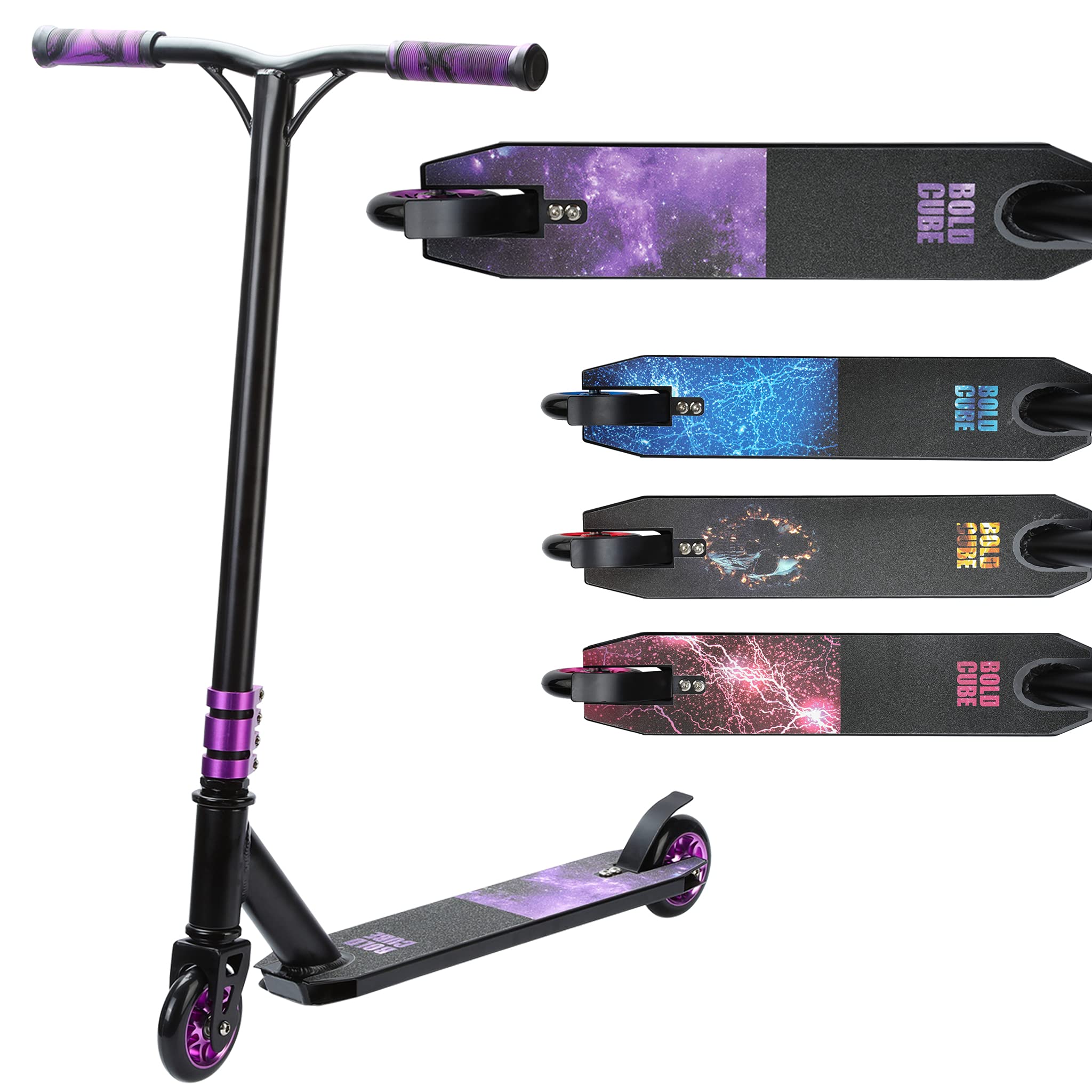 Buy BOLDCUBE Stunt Scooters for Kids Age 812 Pro Freestyle Trick