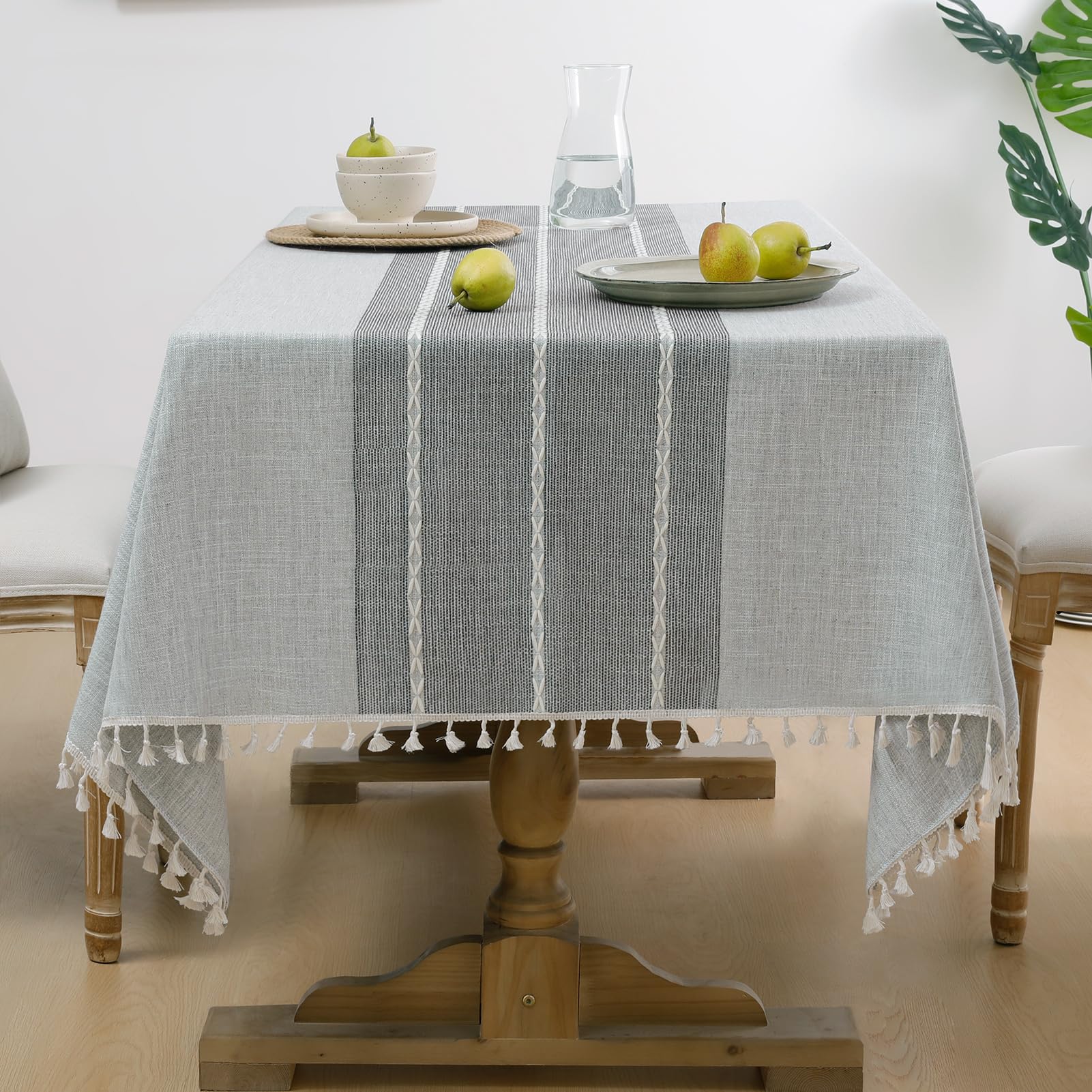 Softalker Linen Tablecloth - 55x70 Inch -14