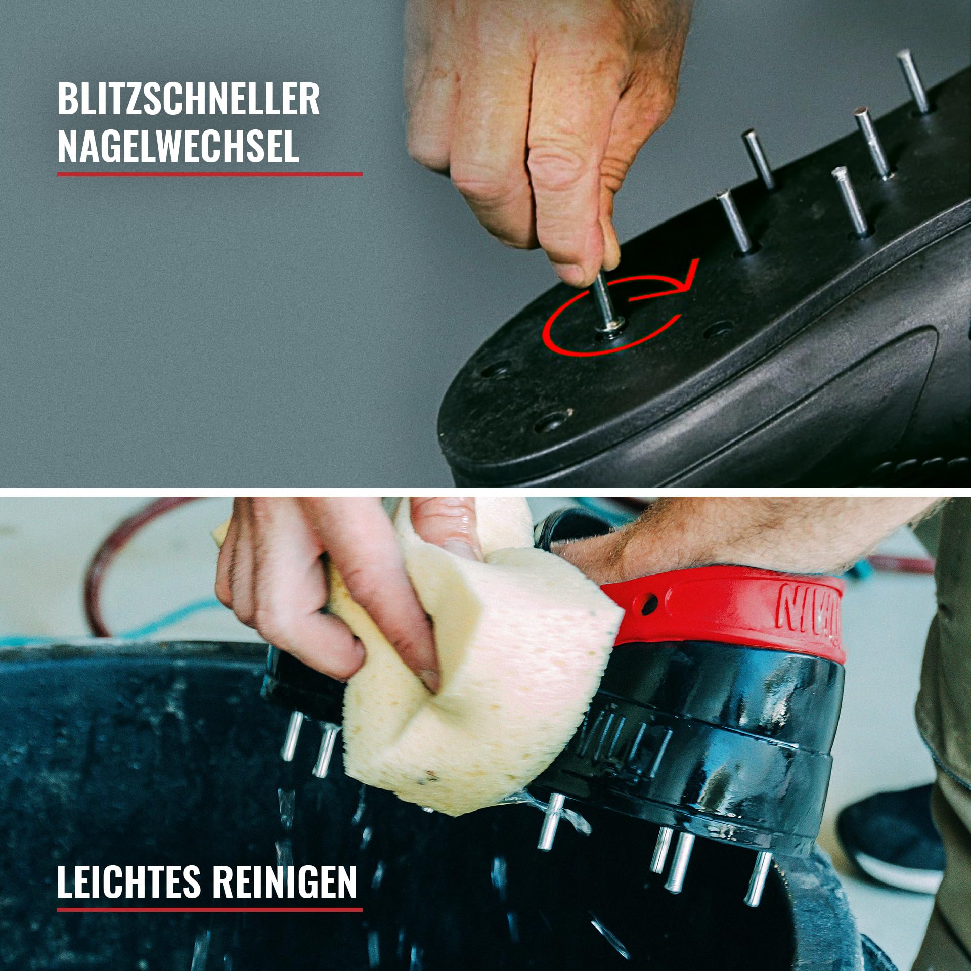 Work - Nagelshuh Clog zum Begehen Aller Epoxi, Nivellier- & Spachtelmassen, Grundierungen, Flüssigabdichtungen & Epoxi