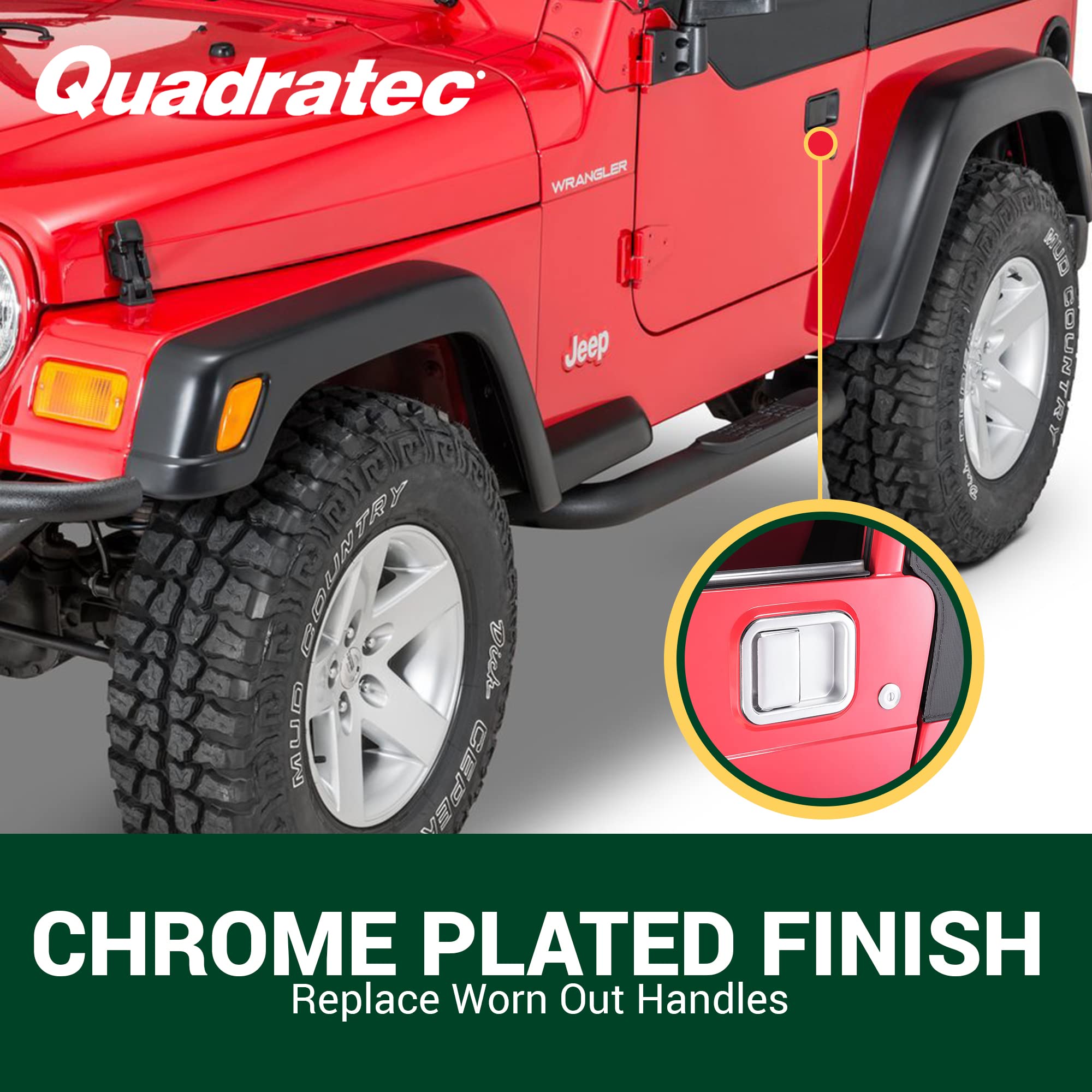 Amazon.com: Quadratec Exterior Paddle Door Handle for Full Steel