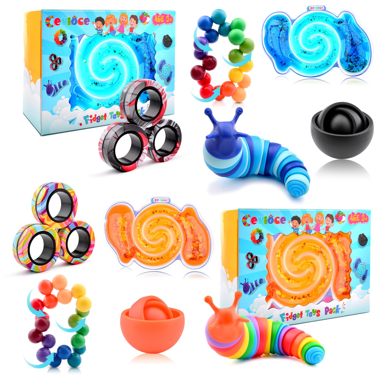 Amazon.com: Cevioce 10Pcs Fidget Toys Adults Pack,Stocking