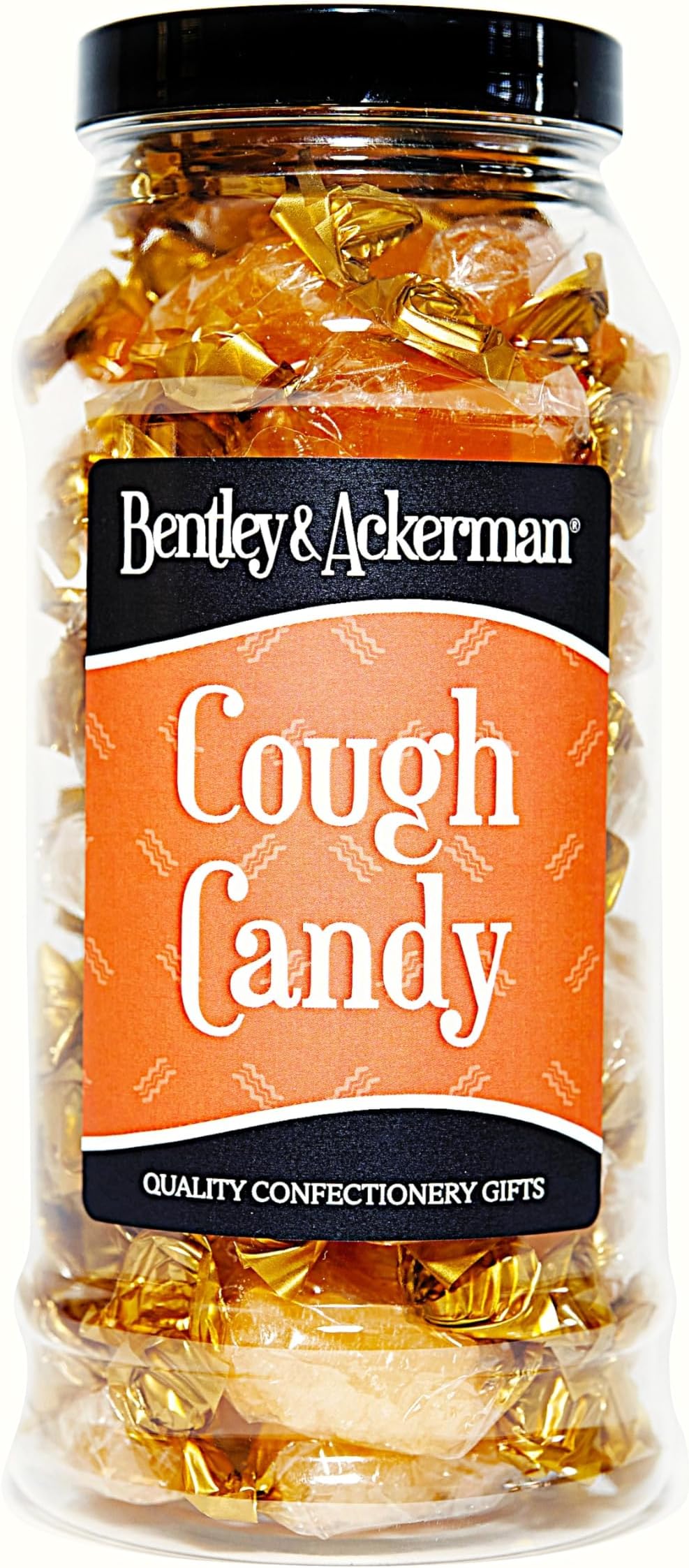 Cough Candy Sweets - (440g) Original Retro Sweets Gift Jar By Bentley & Ackerman's Sweet Shop.