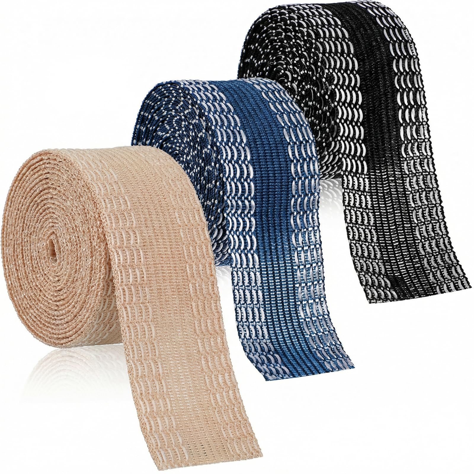 Quilax 3 Rolls 3 Color Hemming Tape for Pants, No Sew Iron on Hem Tape for Clothing Shortening, Washable Pants Hemming Tapes for Dress Jeans Tablecloths Curtain Sheets(9 M in Total) — image 1