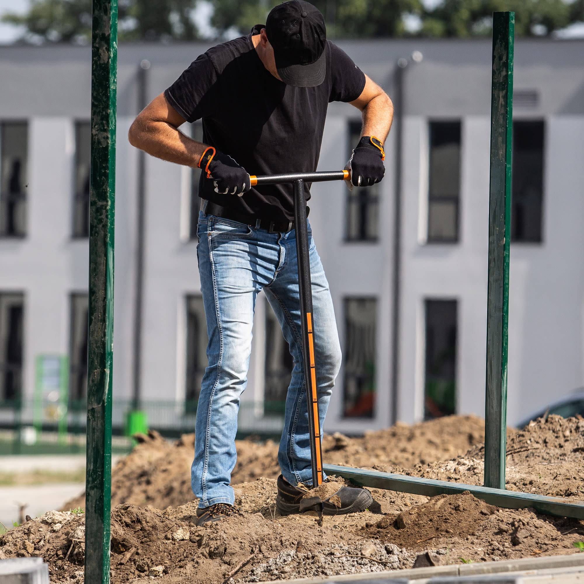 Trivella Manuale Per Giardino - Trapano A Mano Per Pali E Recinzioni Con Manico Antiscivolo - Foto 6