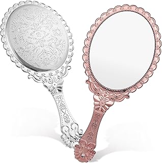 ibasenice Handheld Makeup Mirror 2pcs 25x11.5...