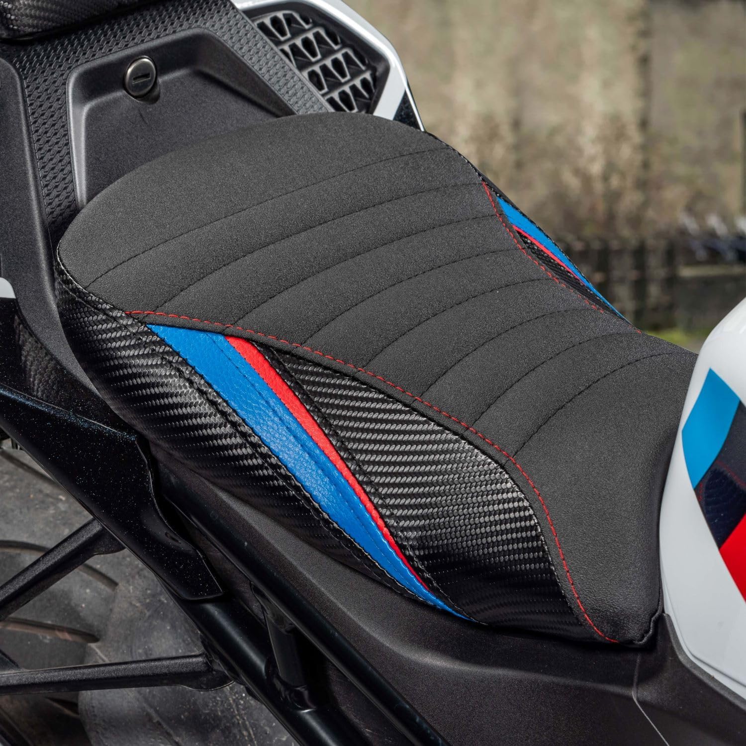 Front & Rear Motorcycle Seat Cover Cushion Set Pressure Relief Sponge Pad Compatible with S1000RR 2019 2020 2021 2022 2023