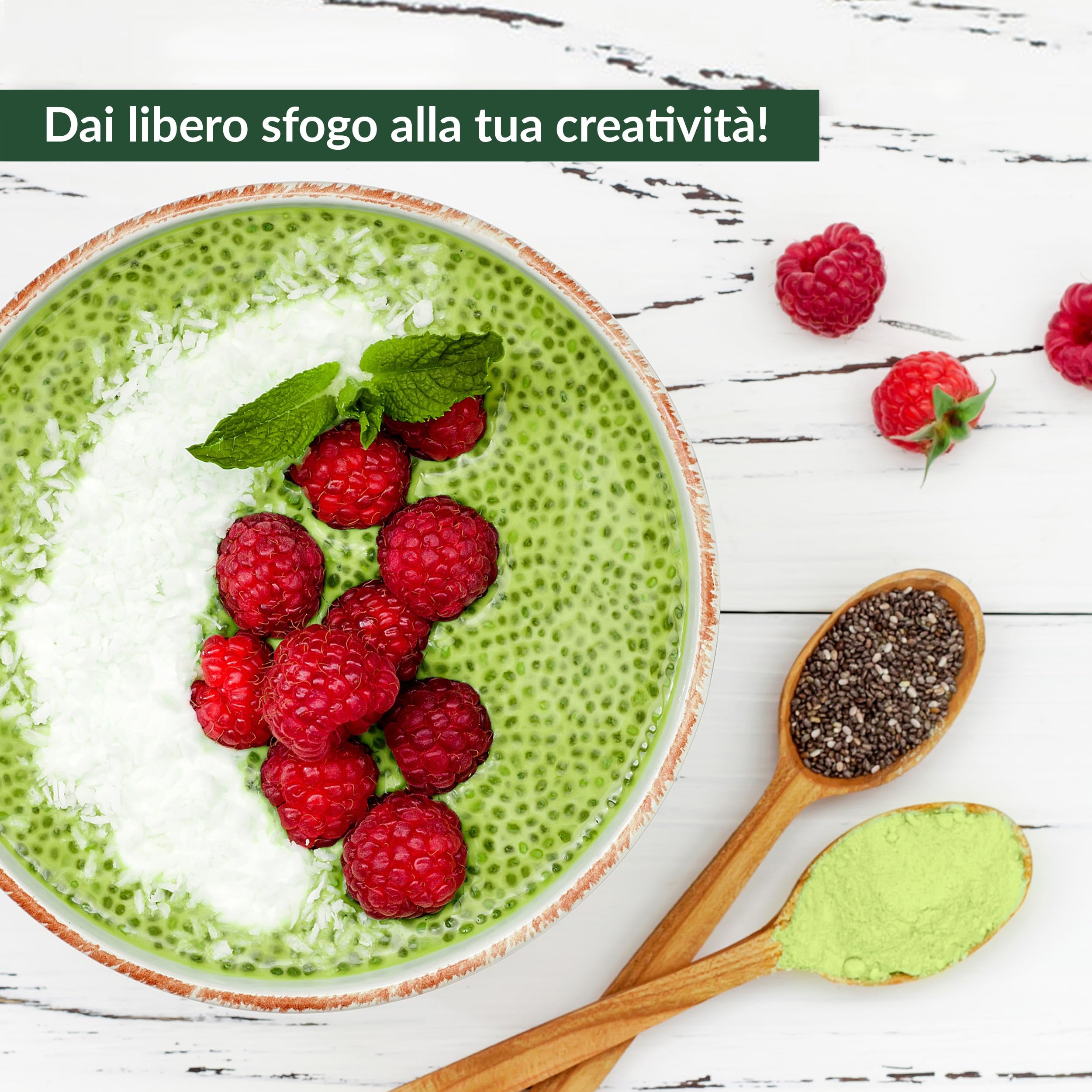 500 g di polvere di erba d’orzo BIO dalla Germania, qualità crudista, da erba giovane, senza additivi, per smoothie verdi