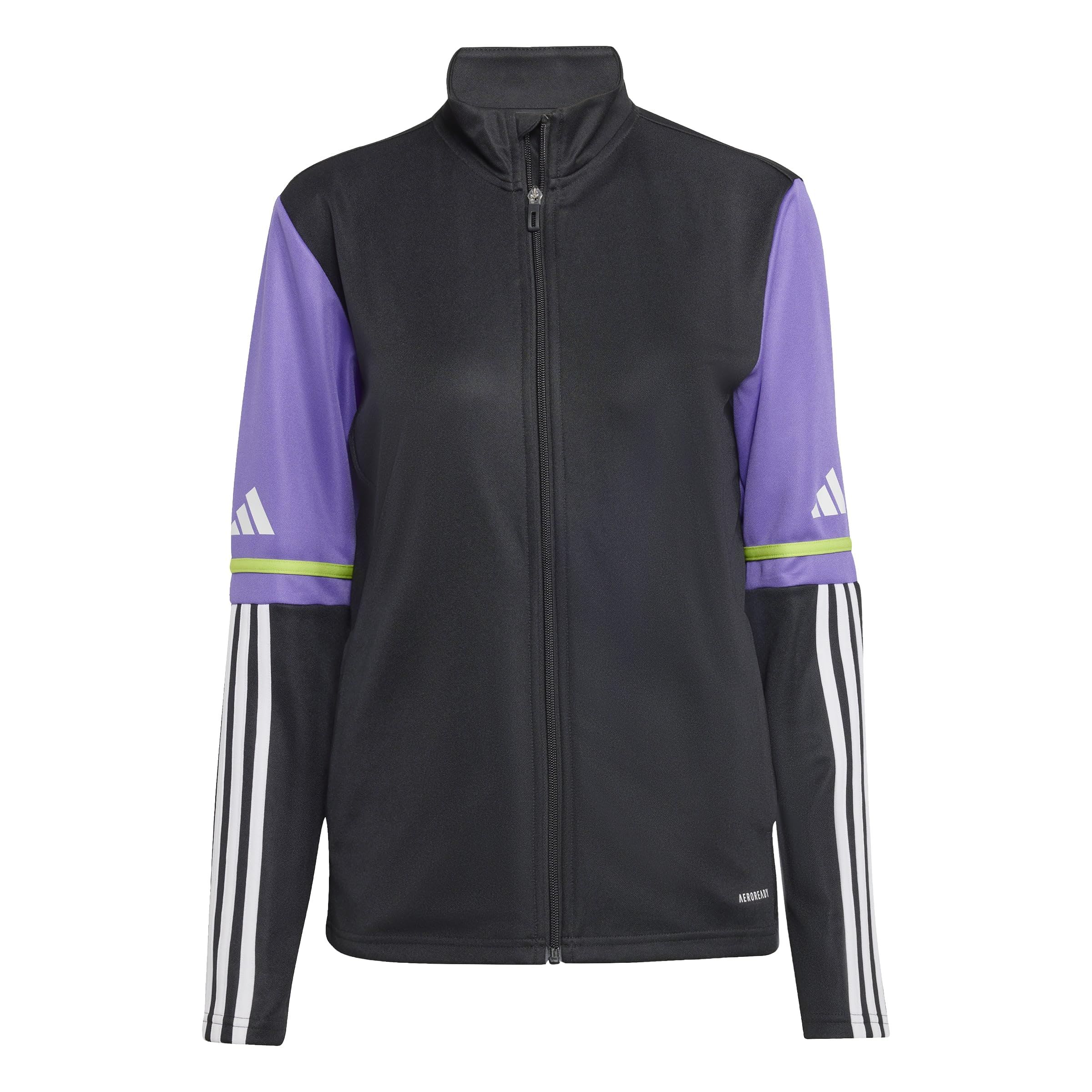 adidas Women's SQUADRA25 TRAINING JACKET, black/purple rush, XS