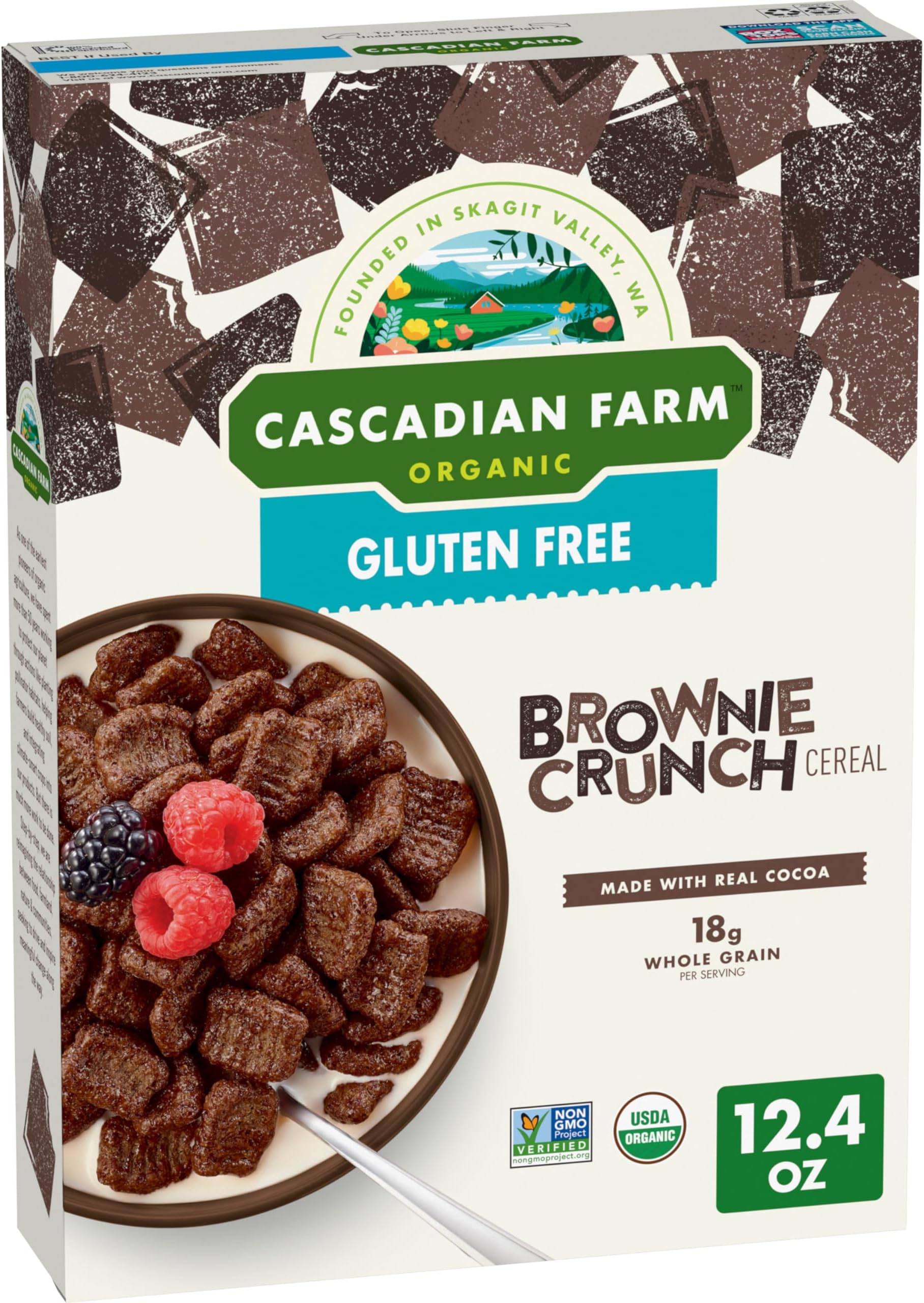 Amazon.com: Cascadian Farm Organic Brownie Crunch Breakfast Cereal ...
