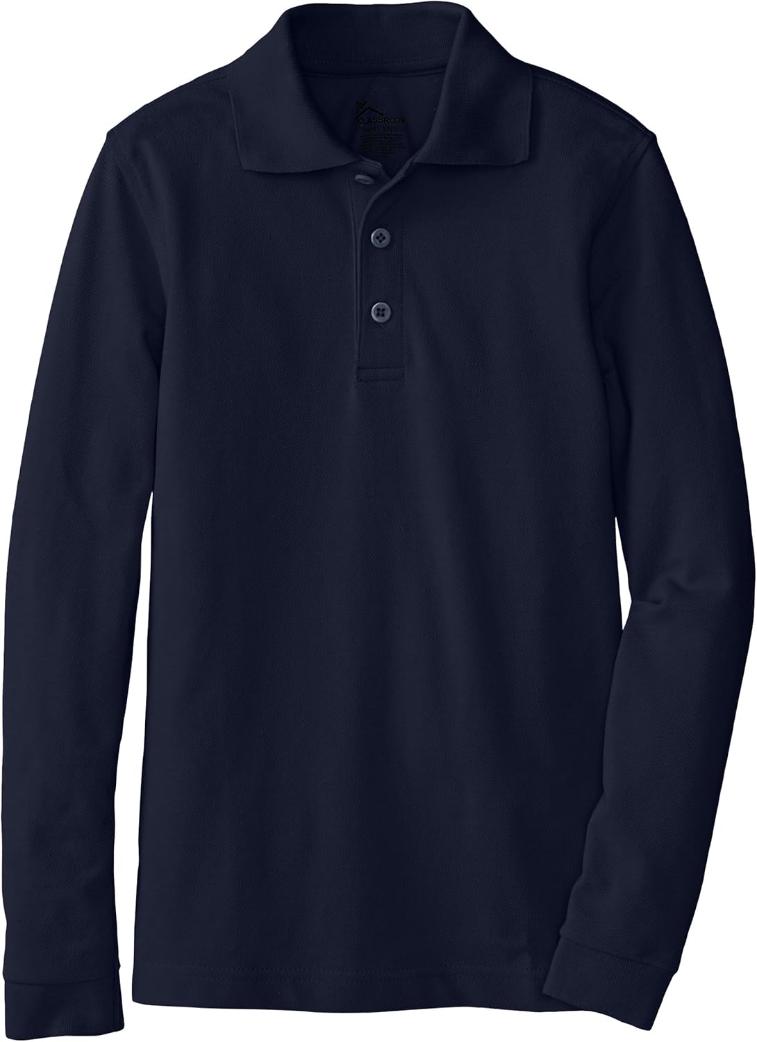 Classroom Big Boys' Uniform Long Sleeve Pique Polo Tee