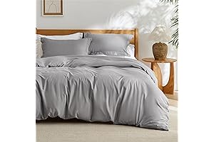 Bedsure Grey Duvet Cover Queen Size