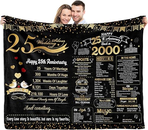 elseven Regalo de boda de 40 aniversario para ella, 40 aniversario para parejas, esposa, marido, mejor manta de regalo, manta de 60 x 50 pulgadas,