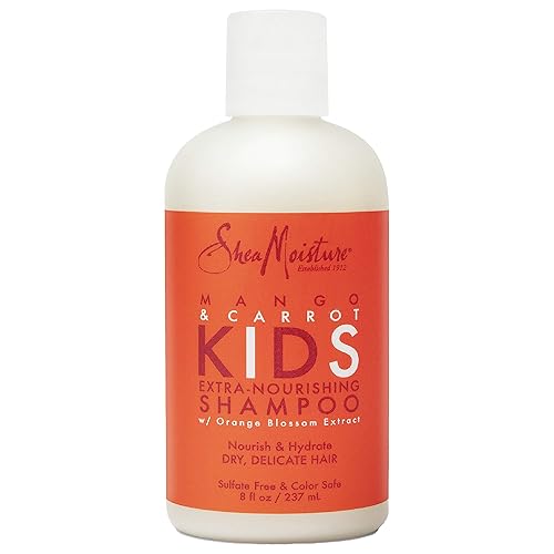 SheaMoisture Champú extra nutritivo para el cuidado del cabello para niños zanahoria de mango con manteca de karité 8 onzas
