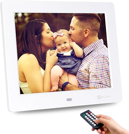 ARZOPA Digitaler Bilderrahmen 8-Zoll1024x768 Widescreen Fotorahmen UnterstAtzung USB und Multi-Format Video Musik Foto E-Book Wiedergabe Uhr Kalender Alarm mit Fernbedienung ARZOPA Digitaler Bilderrahmen 8-Zoll1024x768 Widescreen Fotorahmen UnterstAtzung USB und Multi-Format Video Musik Foto E-Book Wiedergabe Uhr Kalender Alarm mit Fernbedienung