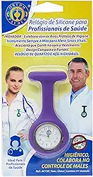 Relógio de Silicone para Profissionais de Saúde, Ortho Pauher, Roxo