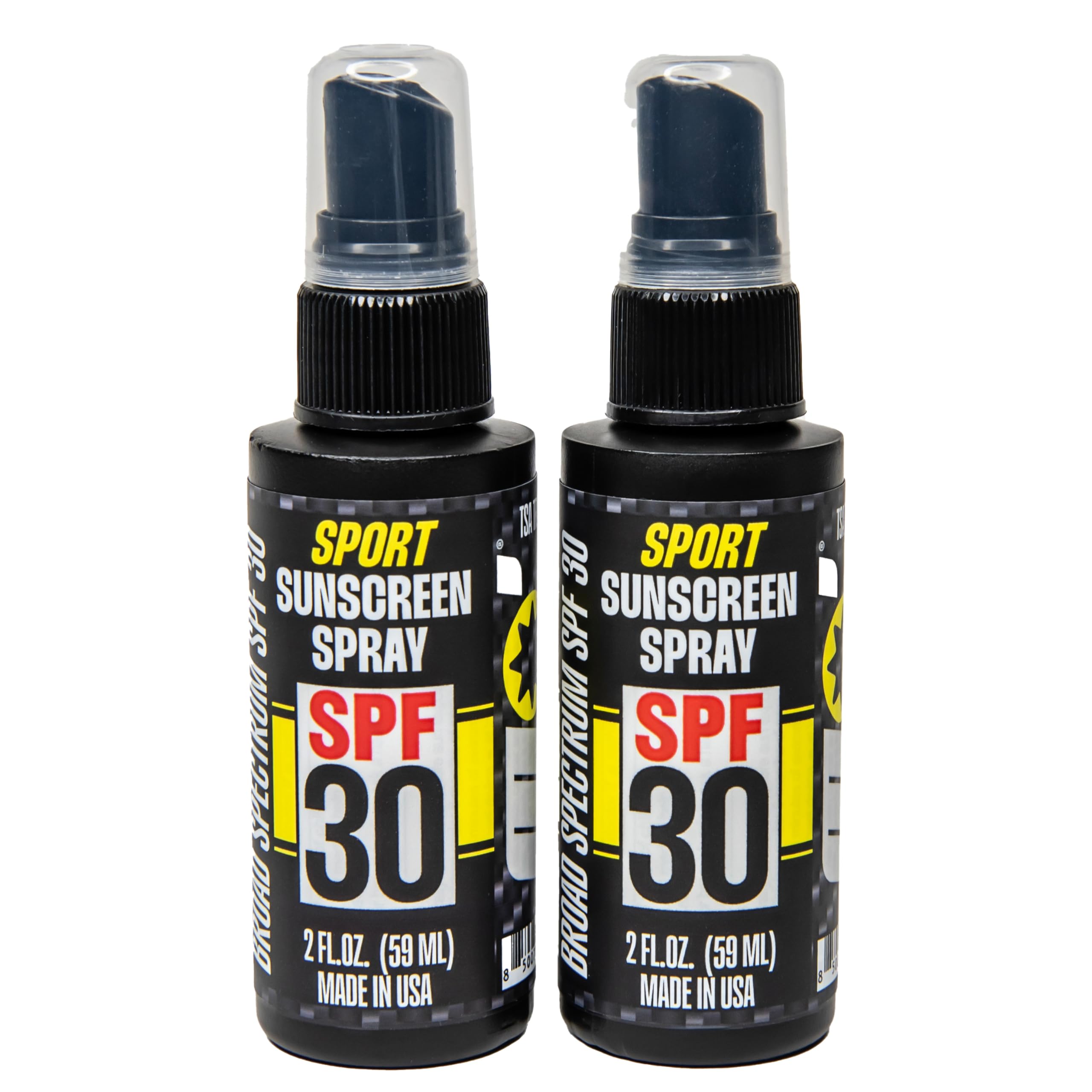 Mo Handsome Sport Sunscreen Spray SPF 30-2 Pack - Broad Spectrum Reef Safe Water Resistant 80 min TSA