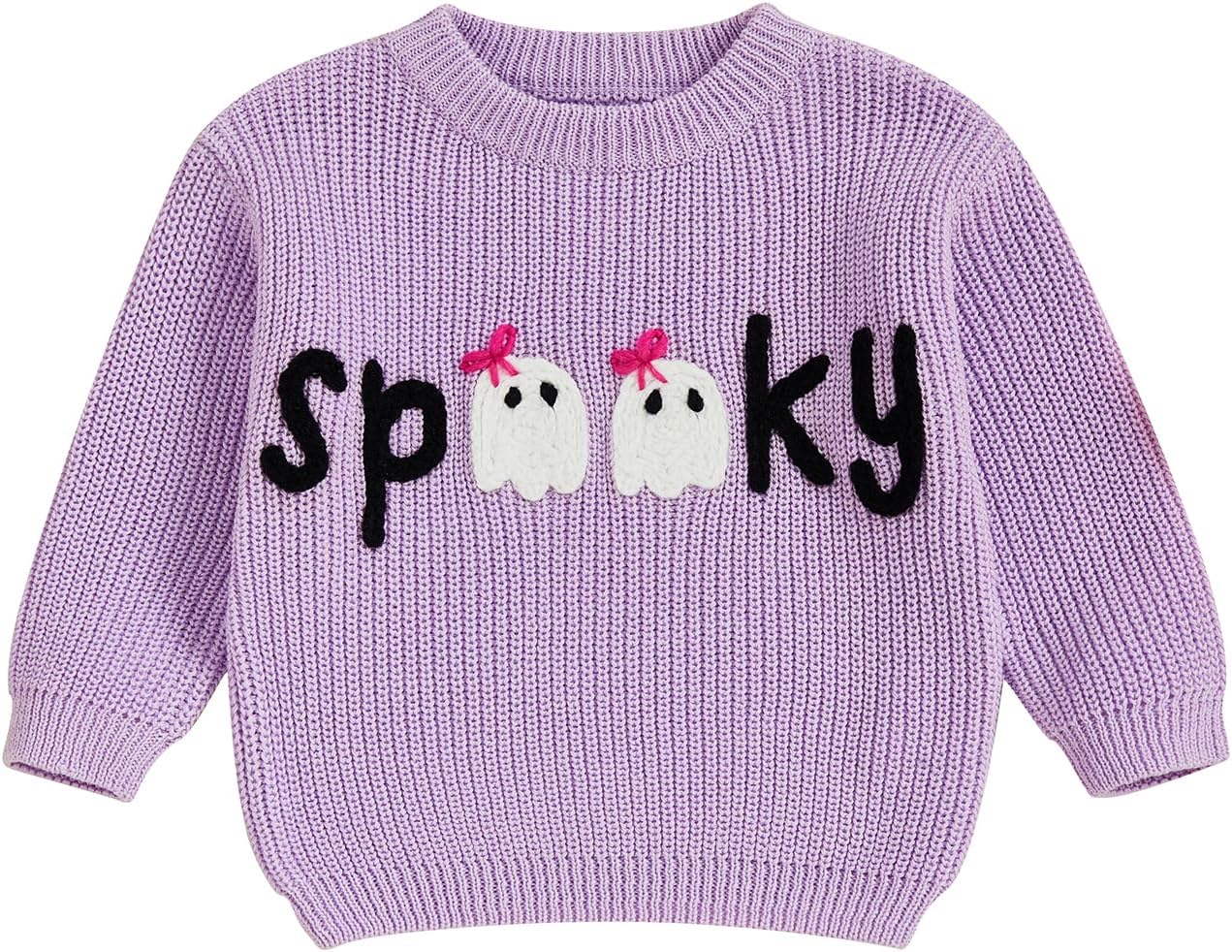 YINGISFITM Thanksgiving Baby Girl Boy Outfit Toddler Thanksgiving Halloween Sweater Knit Sweaters Fall Winter Clothes