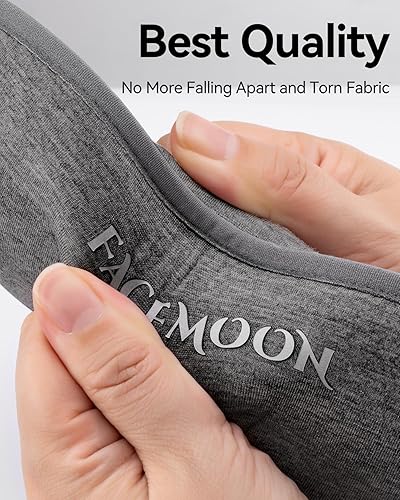 Miniatura 6 de Antifaz para dormir para mujeres y hombres  Máscara de ojos ponderada con tapones para los oídos, copa contorneada 3D, espuma viscoelástica,