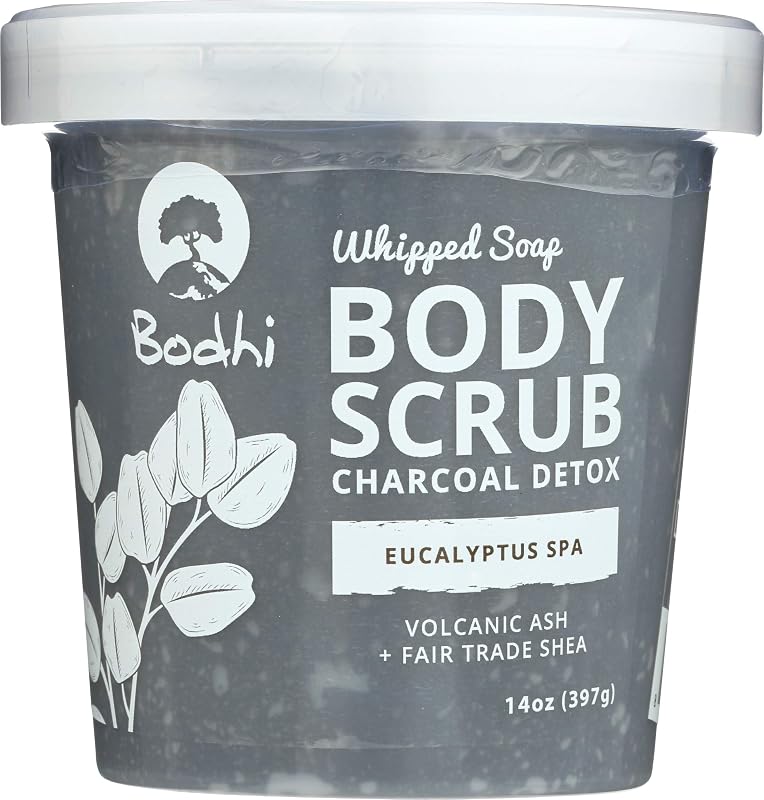 Sabonete corporal esfoliante em espuma BODHI HANDMADE SOAP com carvão eucalipto, 397 g