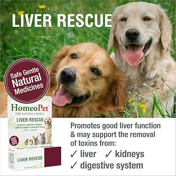 HomeoPet Liver Rescue, Supplement for Dogs and Cats, 15 Milliliters