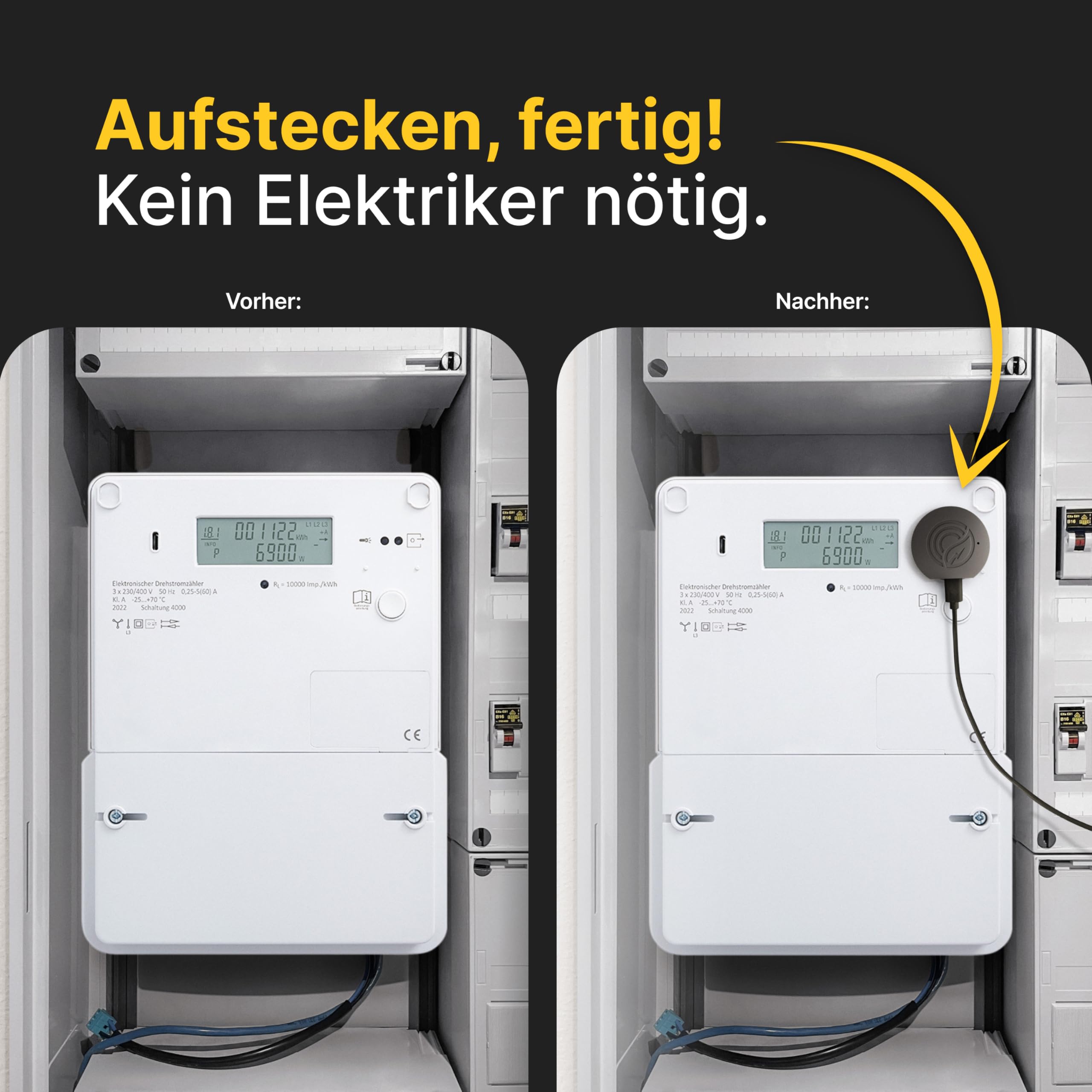 Solakon® PowerTracker IR Smart Meter - Optischer IR-Energiezähler für die Solakon ONE Speicher - Echtzeit-Messung des Netzverbrauchs - Zero-Feed-In-Steuerung für Balkonkraftwerke