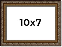 Vista 165 de Marco de fotos completo de madera dorada envejecida de 16 x 20 pulgadas con plexiglás acrílico UV, parte trasera de tablero de espuma y accesorios