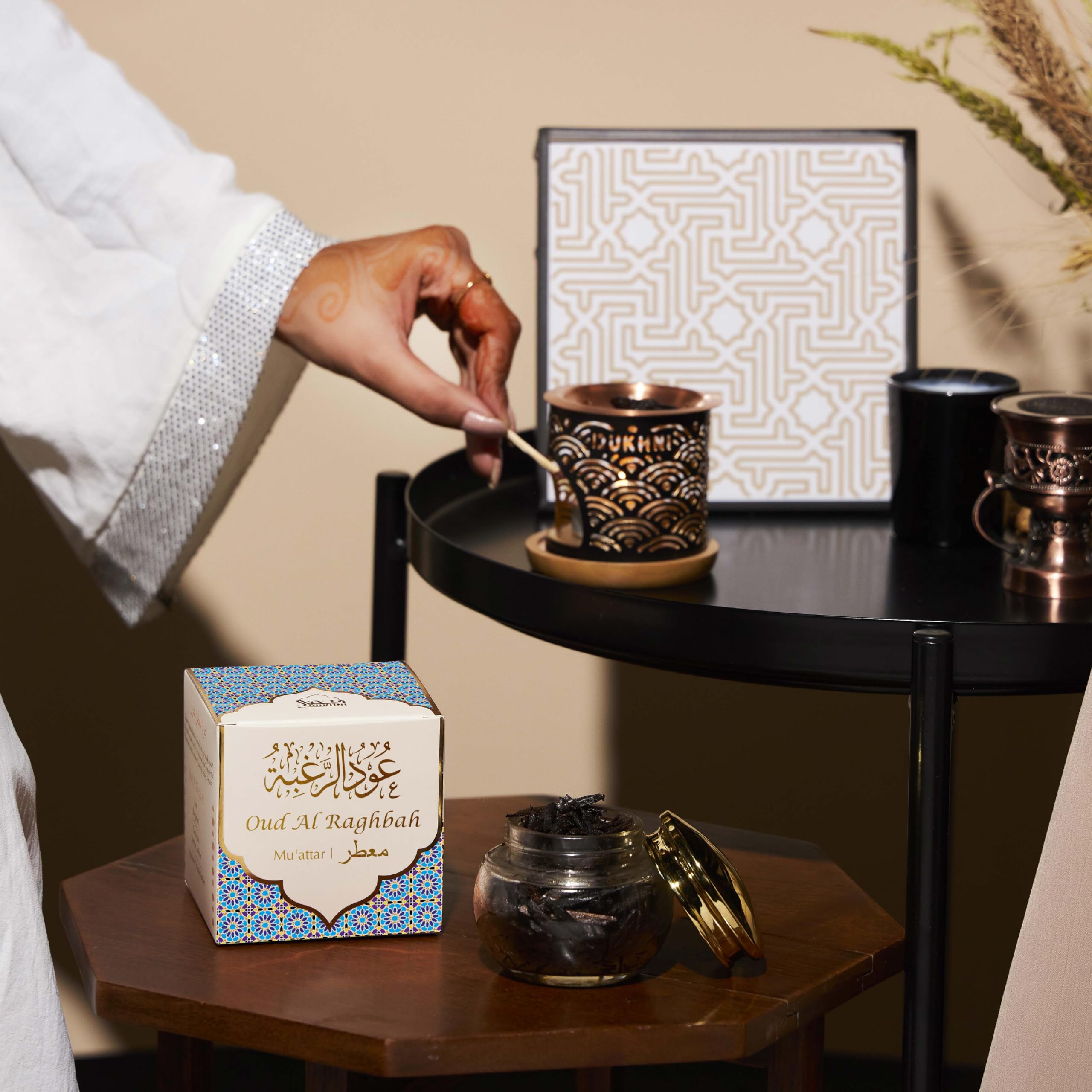 【値下げ】OUD NACRE 100ml 専用ボックス付き Amazon.com: Oud Al Raghbah Muattar Bakhoor by Dukhni | 1 jar X 40