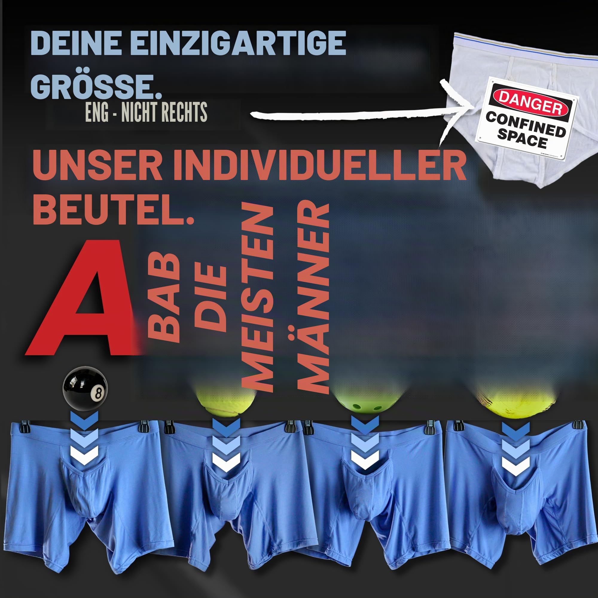 Echte Herren-Bikini-Unterwäsche – Ausbuchtungsbeutel – 1, 3 oder 6 Stück Netz-String-Bikini-Slips mit Größe D-Beutel, XS-5XL