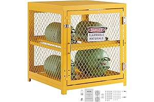 VEVOR Horizontal Cylinder Storage Cabinet: Secure Gas Cylinder Storage for 4 Cylinders