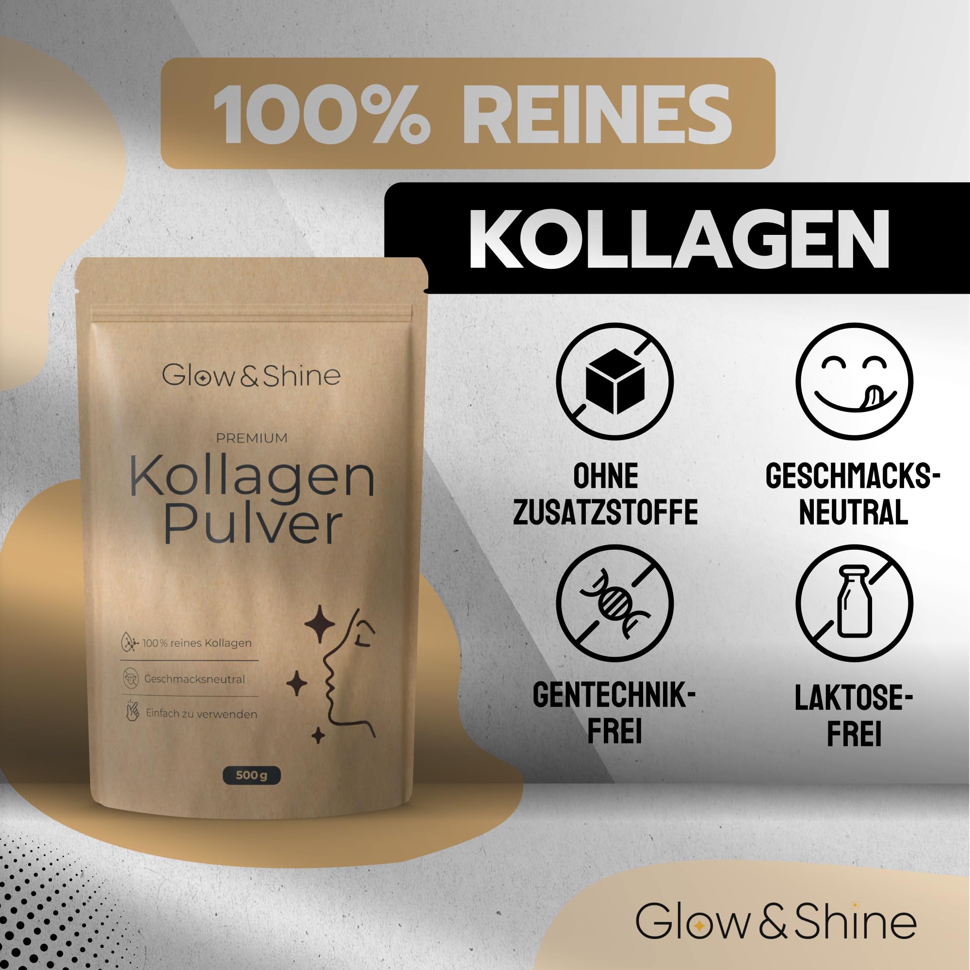 Glow & Shine Poudre de collagène 500 g
