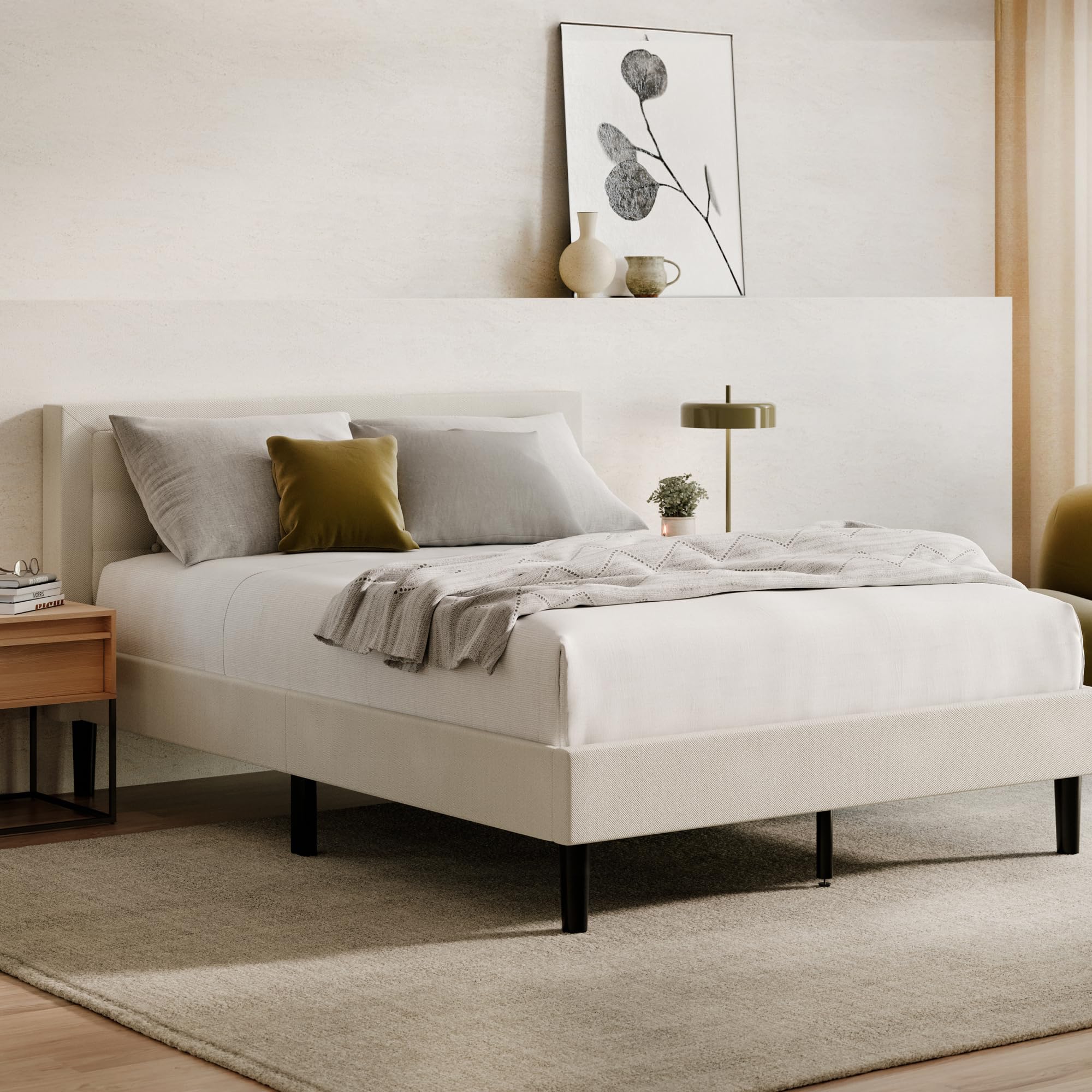 Nectar Bed Frame with Linen Upholstery