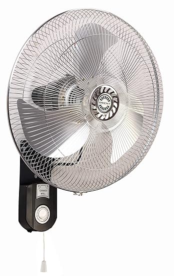Orient Electric Wall Fan 450mm Tornado Wall- Black Metal
