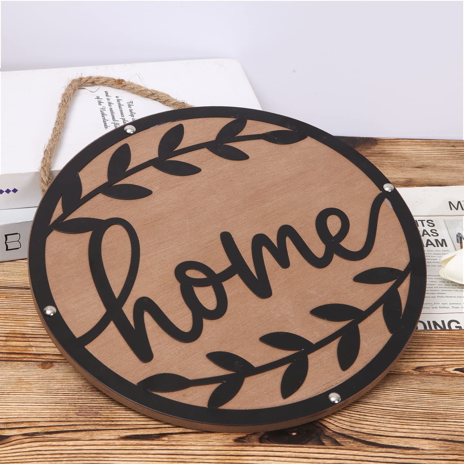 Photo 1 of 2 pack of Designs Large Rustic Scrabble Wall Decor - Family, Home, Love - Big Decorative Square Wooden Letters for Wall Art, Farmhouse, Living Rooms, Bedrooms, Metal Sign Monogram Wall Decor, Wooden Art for Family Wall Decor Outdoor Personalized Metal Sig