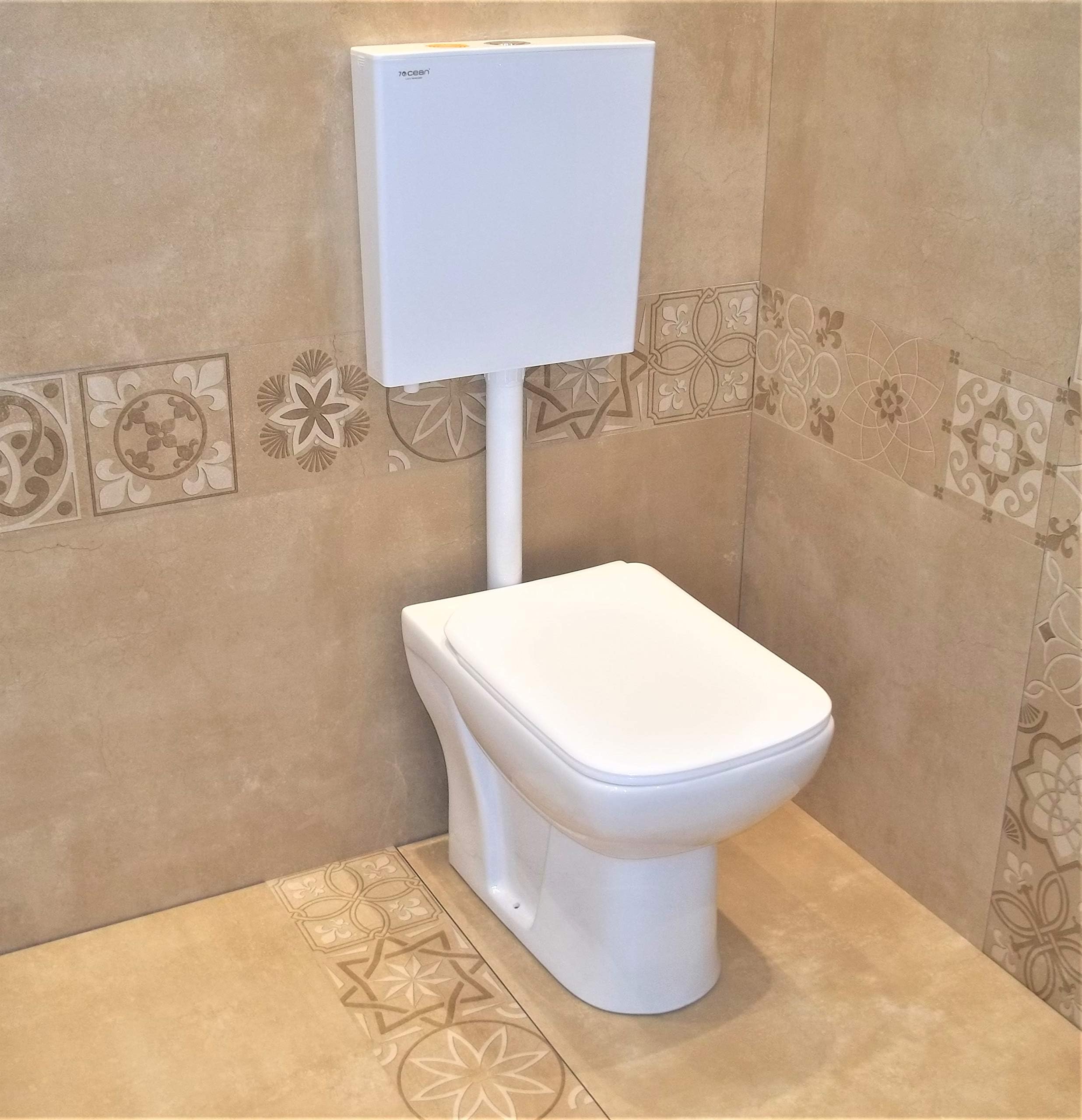 SOYO Ceramic Floor Mounted European Water Closet/Western Toilet Commode