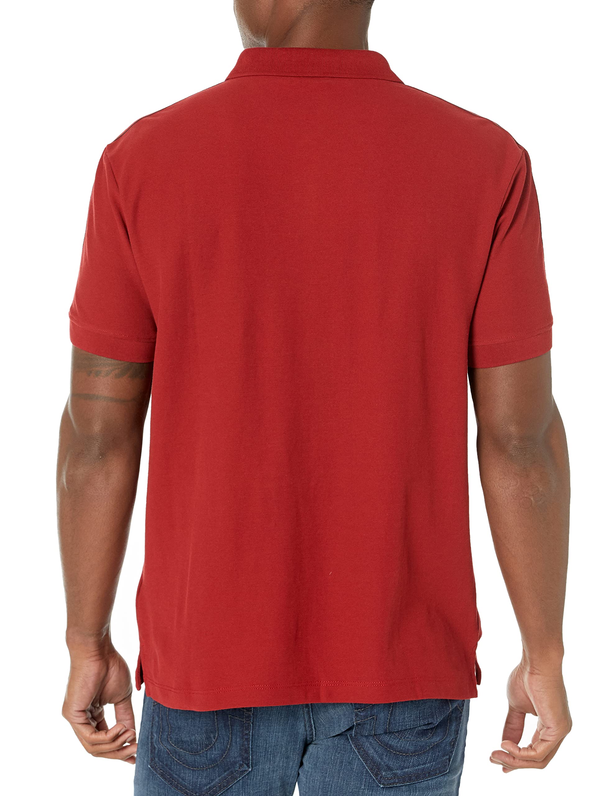 True Religion Damask Short Sleeve Polo Polo Shirt Hombre (Pack de 1)