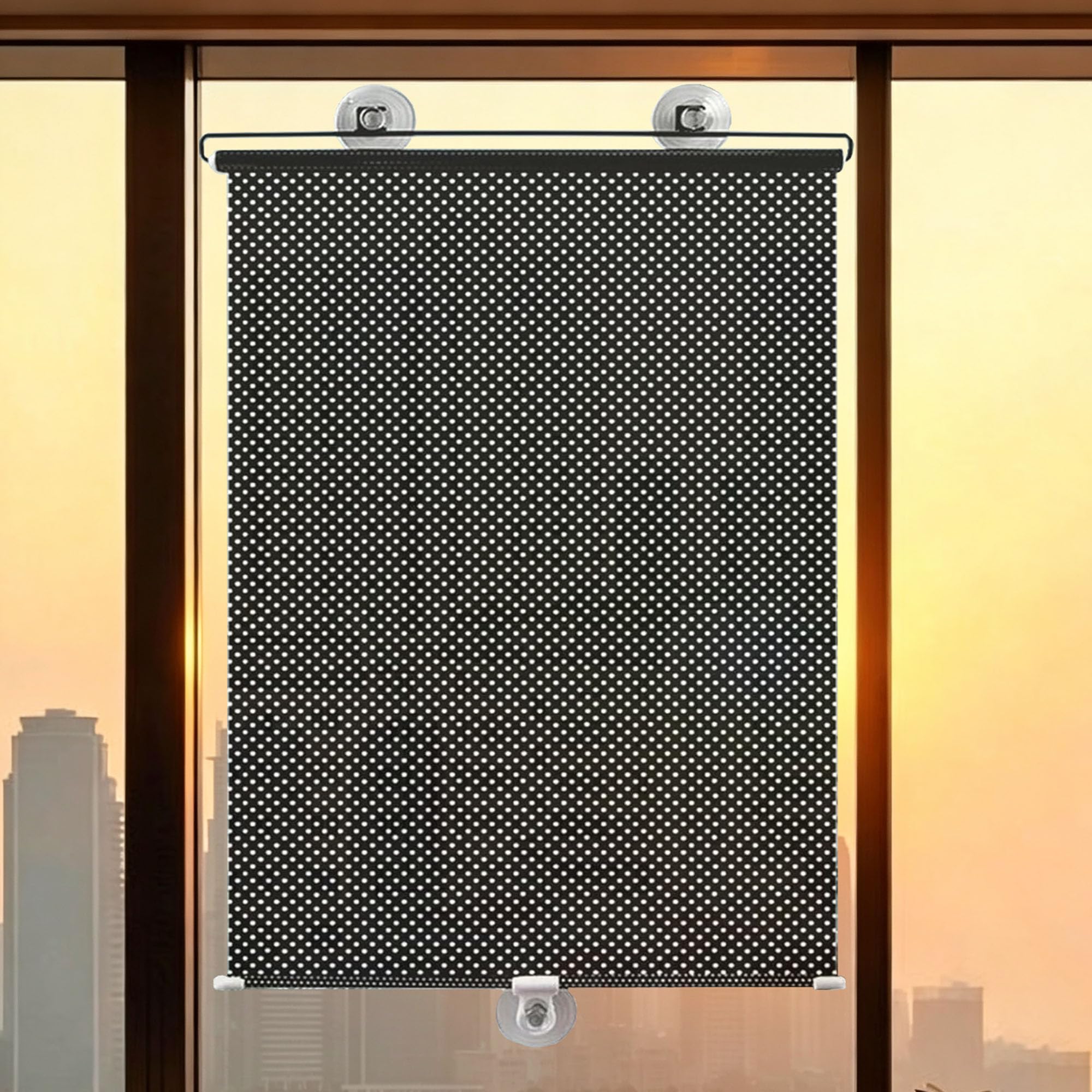 80X200cm Saugnapfes Rollo,Sonnenschutz Verdunkelung Thermo Rollo