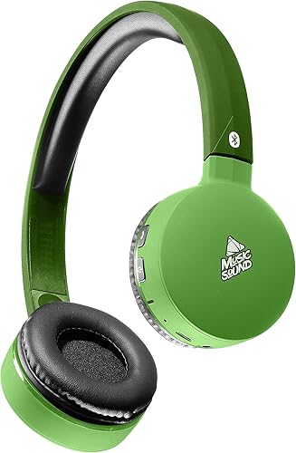 cellularline BTMUSICSOUND20184 Bluetooth Cuffie con Archetto Microfono Estensibile Verde cellularline BTMUSICSOUND20184 Bluetooth Cuffie con Archetto Microfono Estensibile Verde