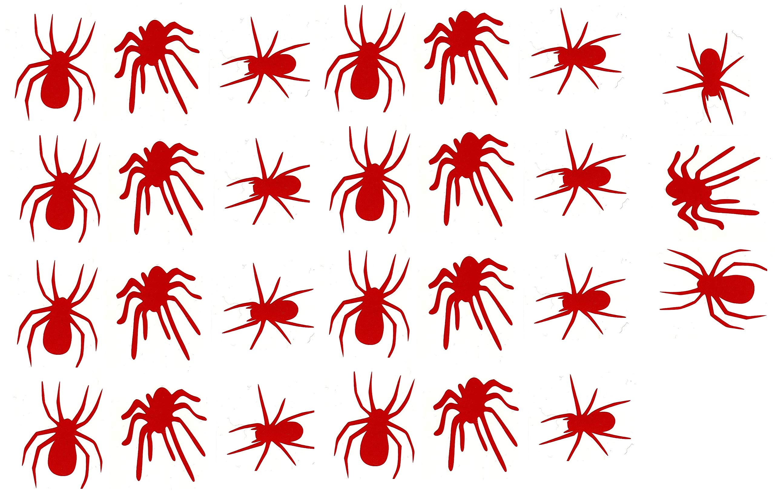 Kaz Creations Spider Vinyl Stickers Red Spider Collection (Spider Vinyl Stickers Red)