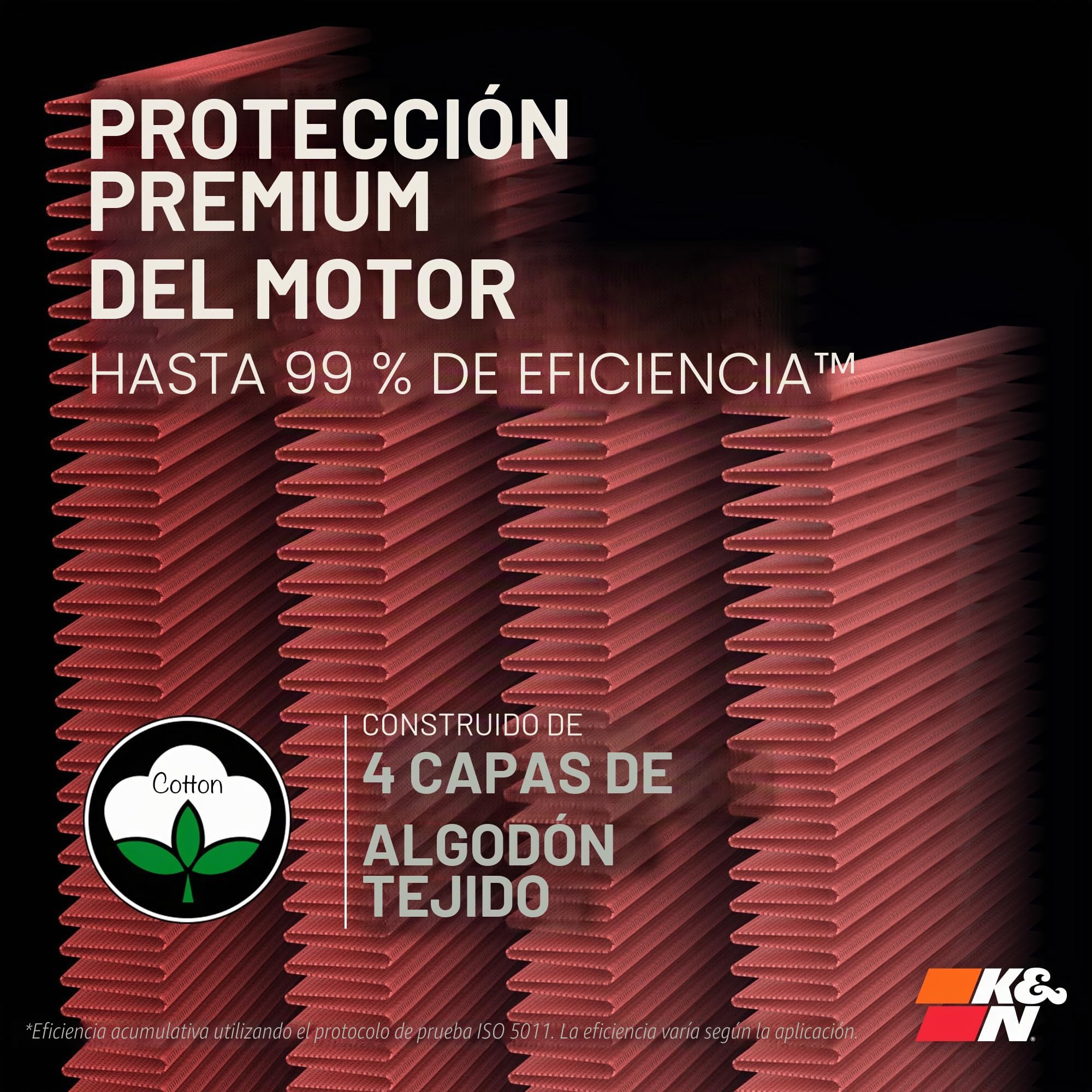 K&N 33-2438 Filtro de Aire Coche