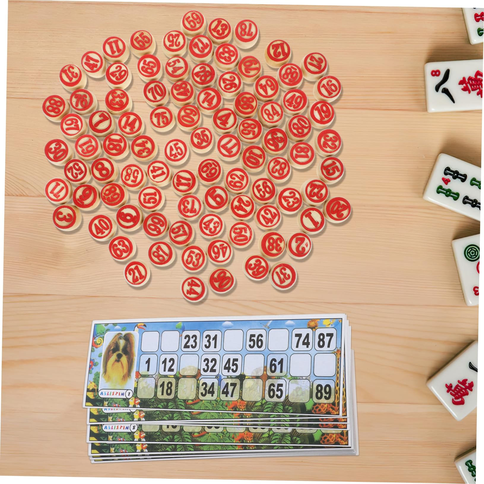 Gioco Numerico in Legno Set 1 Lotto Russo per Adulti