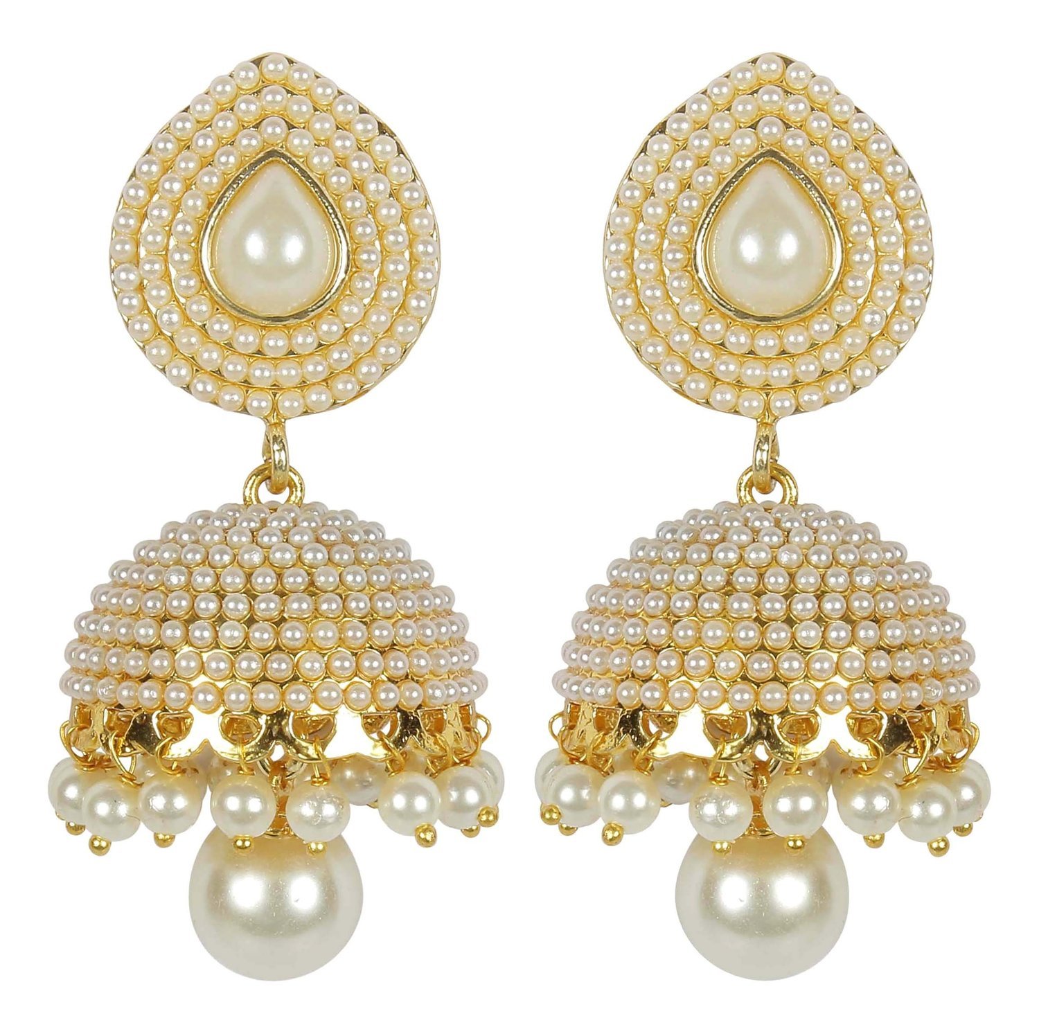 Shining Diva White Pearl Jhumki Earring For Women & Girls(8293er) (B01LHFNC8I) Amazon Price History, Amazon Price Tracker