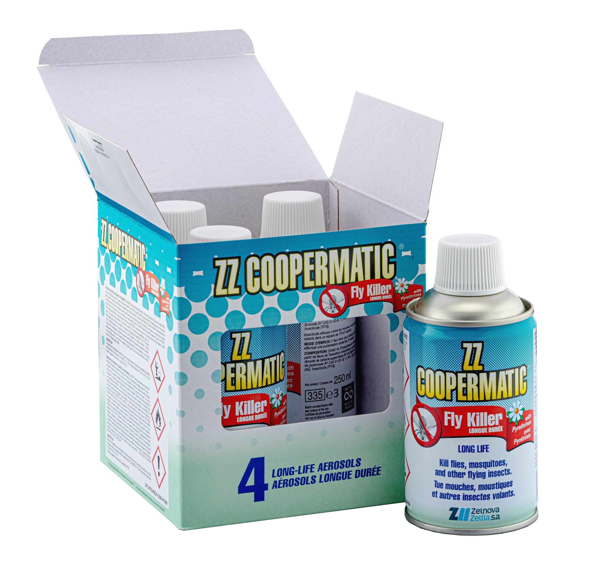 Pack 4 recharges d'insecticide Coopermatic