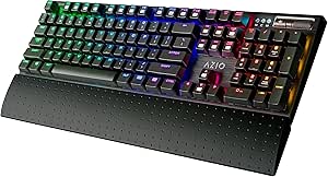 Azio RGB Backlit Mechanical Gaming Keyboard (MGK1-RGB-BLU)