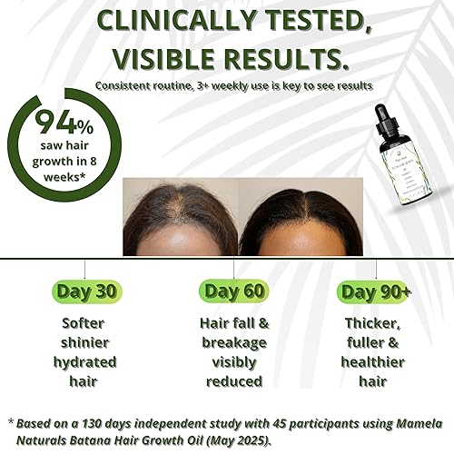 Miniatura 5 de Aceite de batana para el crecimiento del cabello, mezcla 100% pura y natural con romero crudo y orgánico, almendra, aceite de menta, para cabello